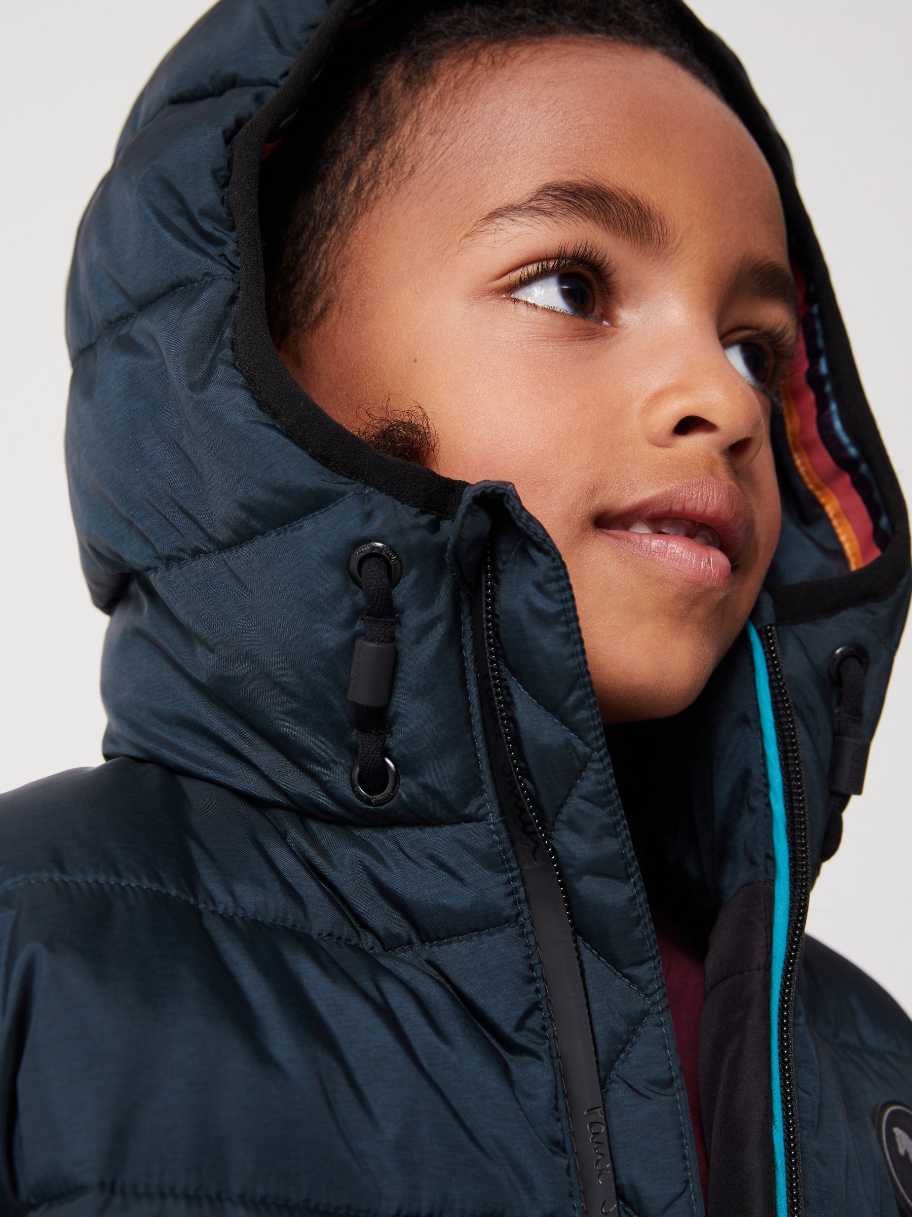 Boys navy padded jacket on sale