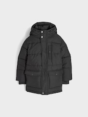 Paul Smith Junior Boys Shower Resistant Padded Longline Coat - Image 6 of 10