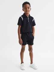 Reiss Navy Janeiro 9-12 yrs Stripe Detail Shorts - Image 1 of 7