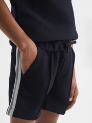 Reiss Navy Janeiro 9-12 yrs Stripe Detail Shorts - Image 4 of 7