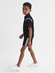 Reiss Navy Janeiro 9-12 yrs Stripe Detail Shorts - Image 6 of 7
