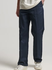 Superdry Blue Vintage Straight Chinos - Image 1 of 6