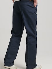 Superdry Blue Vintage Straight Chinos - Image 3 of 6