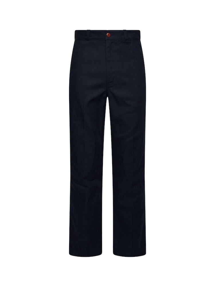 Superdry Blue Vintage Straight Chinos - Image 6 of 6
