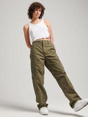 Grün - Superdry Core Utility 100% Baumwoll-Cargohose - Bild 1 von 13