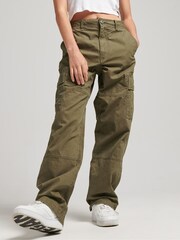 Grün - Superdry Core Utility 100% Baumwoll-Cargohose - Bild 3 von 13