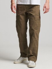 Grün - Superdry Core Utility 100% Baumwoll-Cargohose - Bild 4 von 13