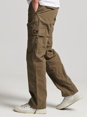 Grün - Superdry Core Utility 100% Baumwoll-Cargohose - Bild 5 von 13