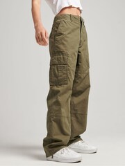 Grün - Superdry Core Utility 100% Baumwoll-Cargohose - Bild 7 von 13