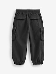 Black Lined Parachute Cargo Trousers (3-16yrs) - Image 8 of 8