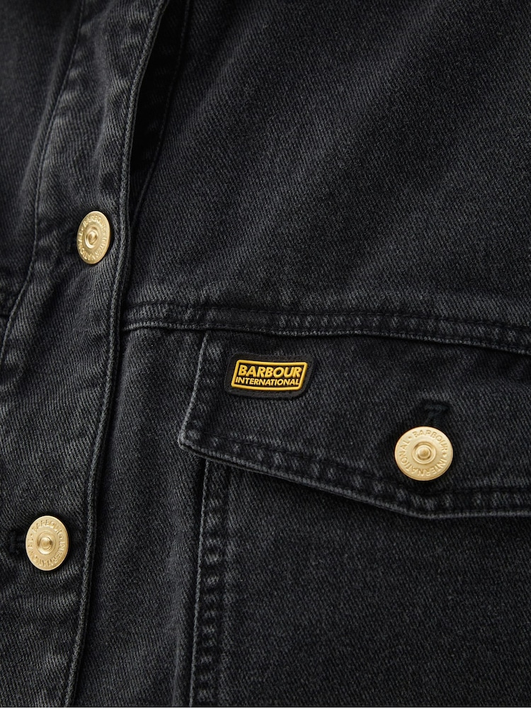 Barbour® International Lorimer Denim Overshirt Jacket - Image 3 of 3