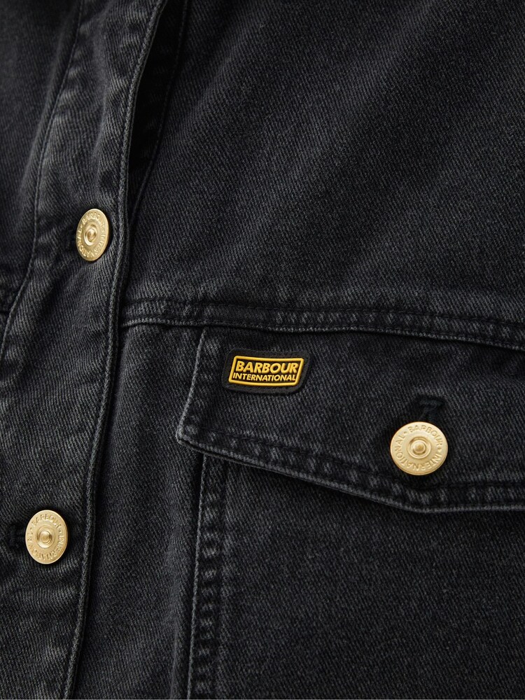 Barbour® International Lorimer Denim Overshirt Jacket - Image 3 of 3 Barbour® International Lorimer Denim Overshirt Jacket - Image 3 of 3