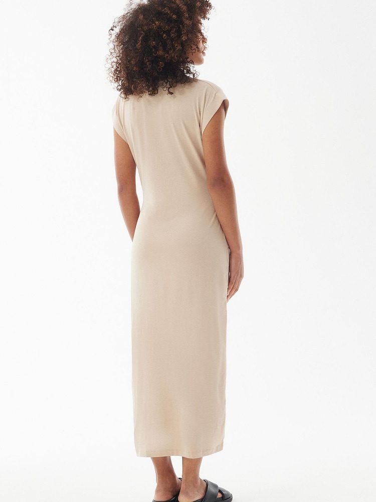 Barbour® International Biege Soules Belted Midi Dress - Image 2 of 8 Barbour® International Biege Soules Belted Midi Dress - Image 2 of 8