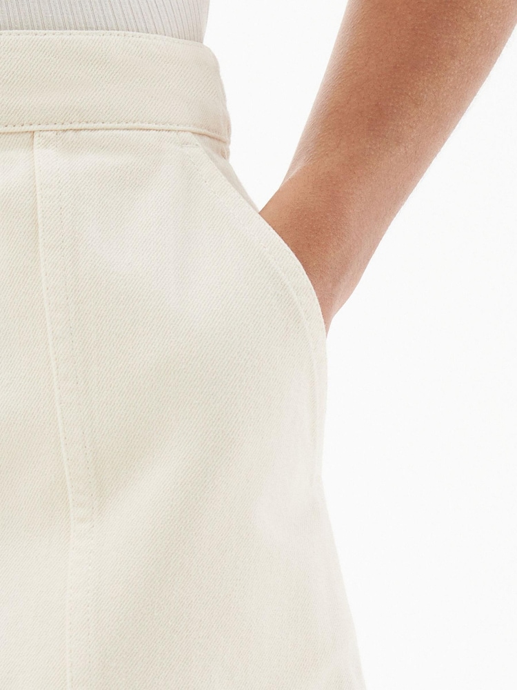 Barbour® International Lorimer Denim Button Skirt - Image 5 of 5 Barbour® International Lorimer Denim Button Skirt - Image 5 of 5