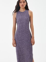 Barbour® International Purple Sanderson Printed Midi Dress - Image 1 of 5