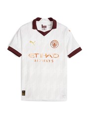 Puma White Manchester City Away Replica 23/24 Kids Football Shirt - Image 5 of 6