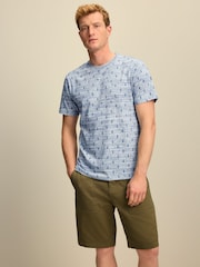 Navy Blue Pattern T-Shirt - Image 4 of 7