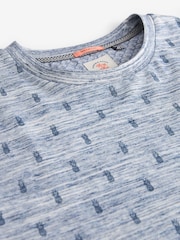 Navy Blue Pattern T-Shirt - Image 6 of 7