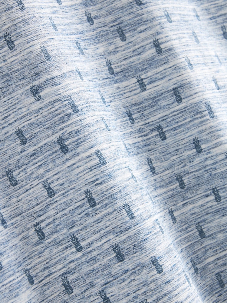 Navy Blue Pattern T-Shirt - Image 7 of 7