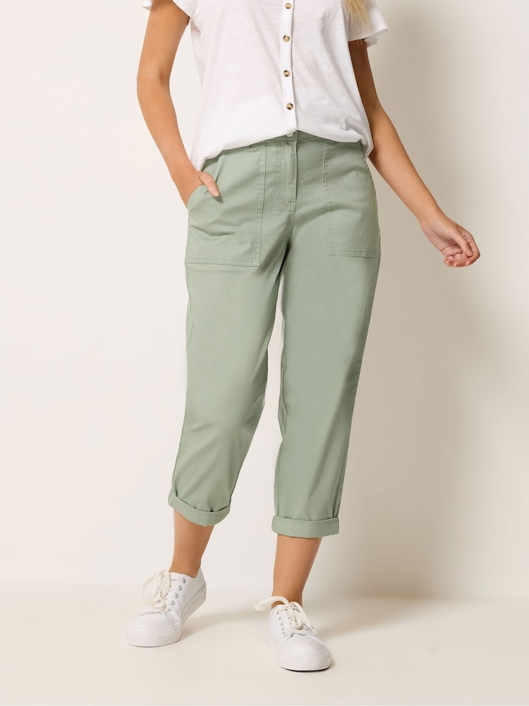 M&Co Green Twill Carpenter Trousers - Image 1 of 5 M&Co Green Twill Carpenter Trousers - Image 1 of 5