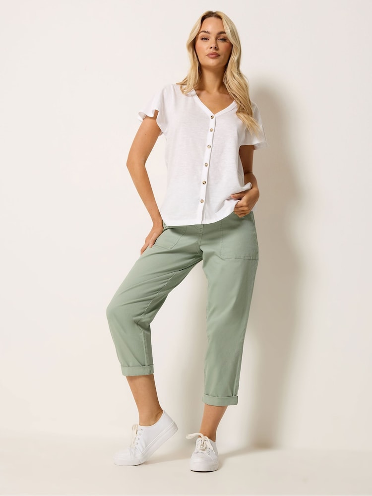M&Co Green Twill Carpenter Trousers - Image 2 of 5 M&Co Green Twill Carpenter Trousers - Image 2 of 5