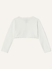 Monsoon Cream Baby 100% Cotton 3D Petal Cardigan - Image 2 of 3