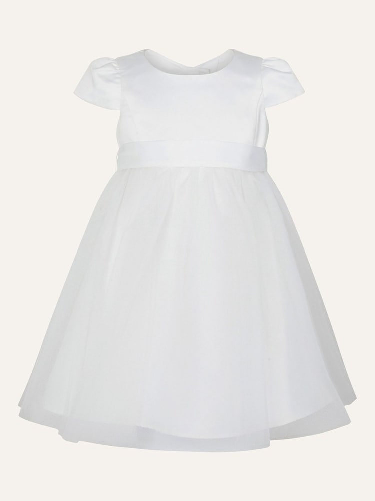 Monsoon Cream Tulle Baby Bridesmaid Dress - Image 1 of 3
