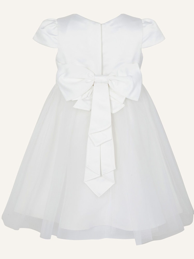 Monsoon Cream Tulle Baby Bridesmaid Dress - Image 2 of 3 Monsoon Cream Tulle Baby Bridesmaid Dress - Image 2 of 3