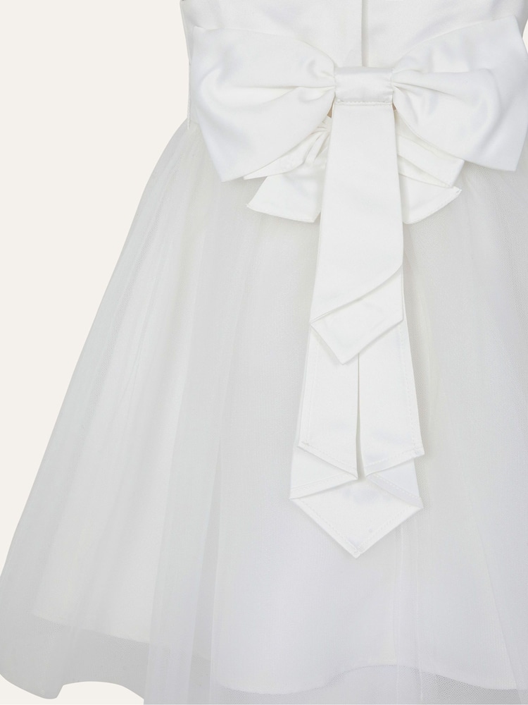 Monsoon Cream Tulle Baby Bridesmaid Dress - Image 3 of 3