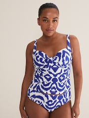 Phase Eight Blue Ikat Tankini Top - Image 1 of 6