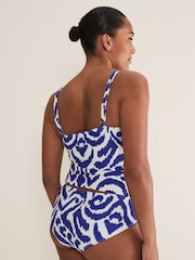Phase Eight Blue Ikat Tankini Top - Image 2 of 6