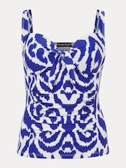 Phase Eight Blue Ikat Tankini Top - Image 6 of 6