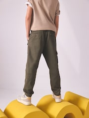 Khaki Green 100% Cotton Cargo Trousers (3-16yrs) - Image 3 of 7