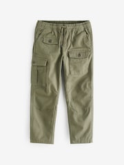Khaki Green 100% Cotton Cargo Trousers (3-16yrs) - Image 5 of 7