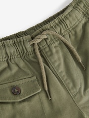 Khaki Green 100% Cotton Cargo Trousers (3-16yrs) - Image 7 of 7