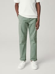 Mineral Green (зеленый) - Стрейчевые брюки-чинос (3-16yrs) - Image 1 of 6