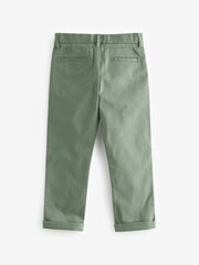 Mineral Green (зеленый) - Стрейчевые брюки-чинос (3-16yrs) - Image 4 of 6