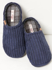 FatFace Blue Jamieson Cord Slippers - Image 2 of 4