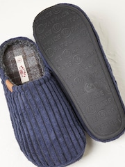 FatFace Blue Jamieson Cord Slippers - Image 3 of 4