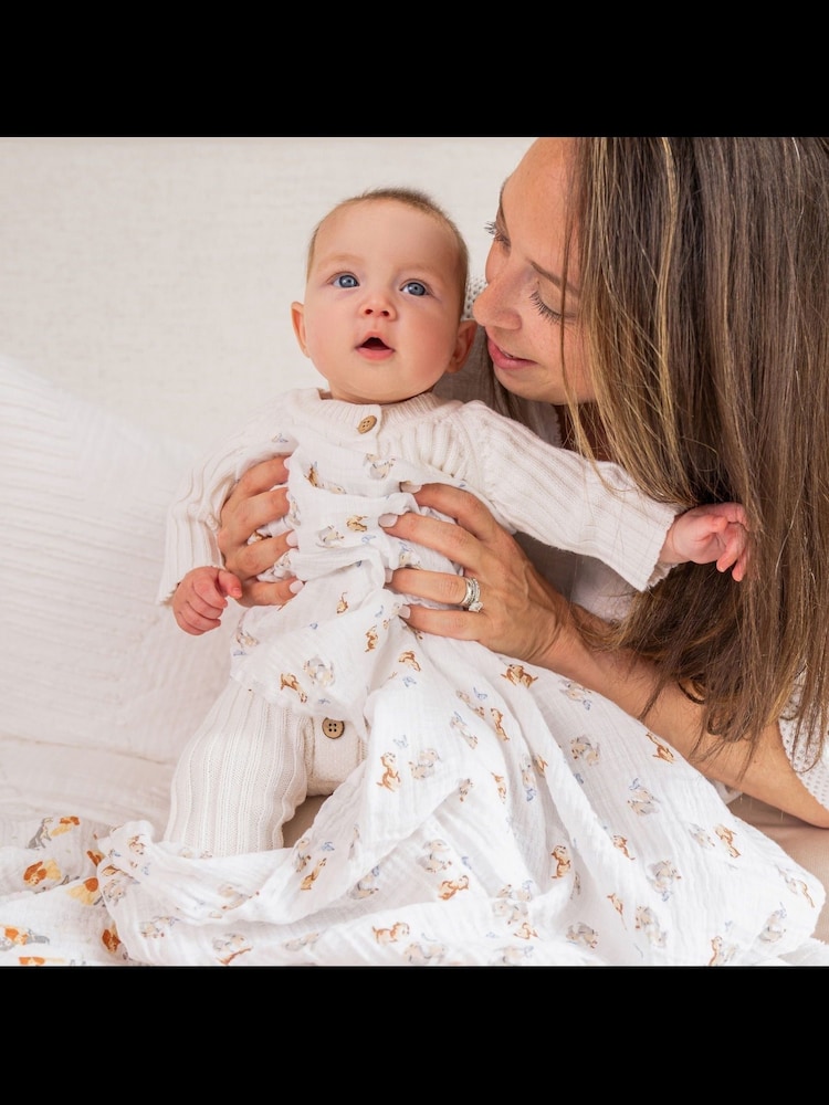 aden + anais Animal Essentials 100% Cotton Muslin Blanket 4 Pack - Image 2 of 5
