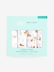 aden + anais Animal Essentials 100% Cotton Muslin Blanket 4 Pack - Image 5 of 5