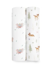 aden + anais Animal Essentials 100% Cotton Muslin Blanket + Friends Bambi Forest - Image 3 of 4