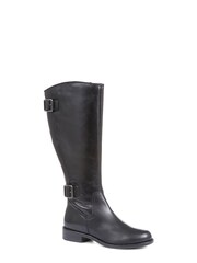 Jones Bootmaker Carrara Wide Calf Fit Leather Black Boots - Image 2 of 5