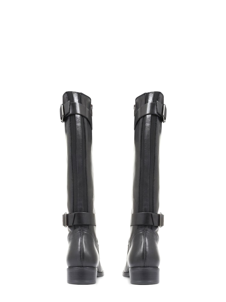 Jones Bootmaker Carrara Wide Calf Fit Leather Black Boots - Image 5 of 5