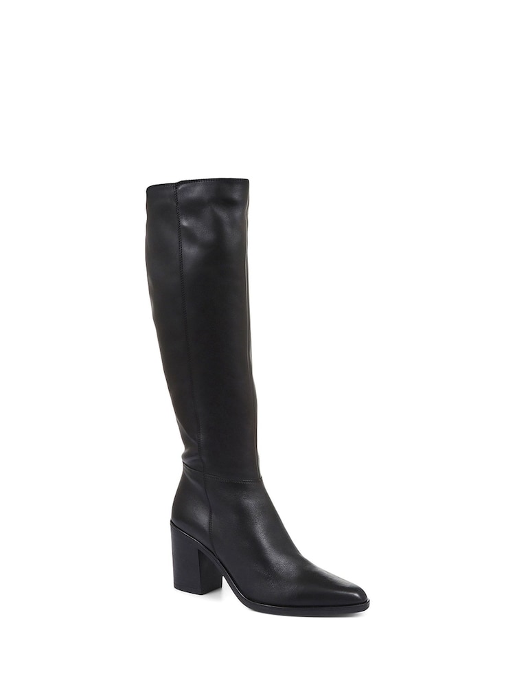 Jones Bootmaker Black Cagliari Extra Slim Knee High Boots - Image 2 of 5