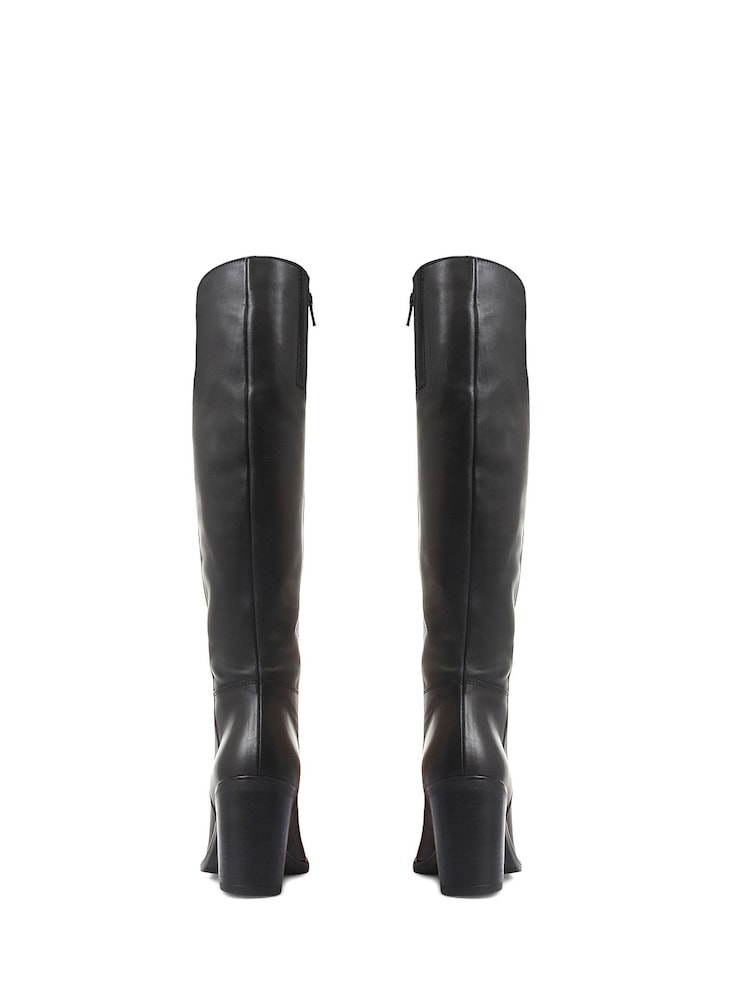 Jones Bootmaker Black Cagliari Extra Slim Knee High Boots - Image 3 of 5