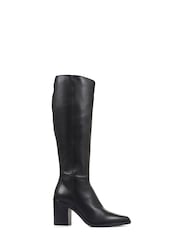 Jones Bootmaker Cagliari Wide Calf Fit Knee High Black Boots - Image 1 of 5
