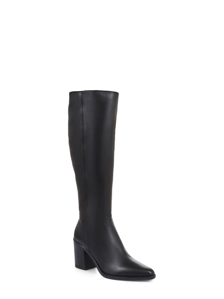 Jones Bootmaker Cagliari Wide Calf Fit Knee High Black Boots - Image 2 of 5