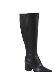 Jones Bootmaker Cagliari Wide Calf Fit Knee High Black Boots - Image 2 of 5