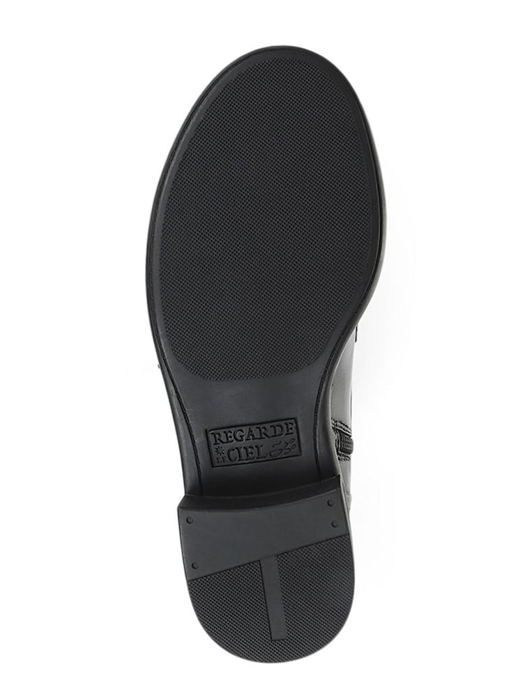 Regarde Le Ciel Lace-Up Leather Black Boots - Image 5 of 5